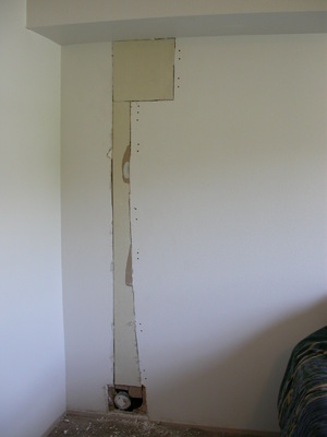 Repair in master bedroom